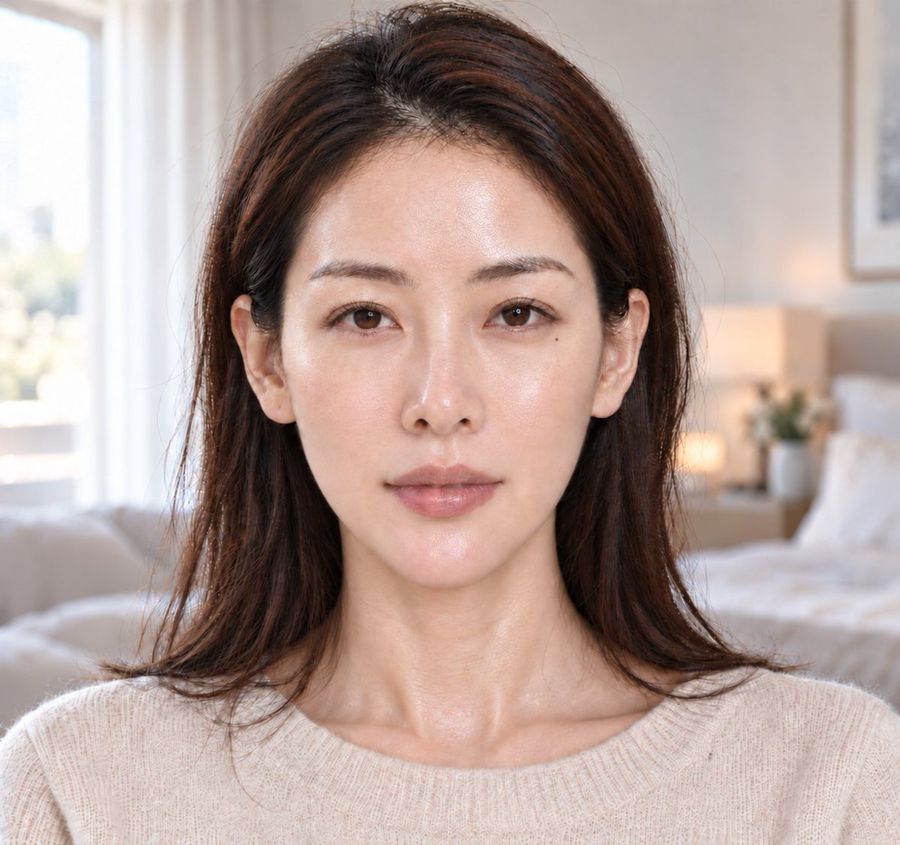 Portrait réaliste d'une femme est-asiatique