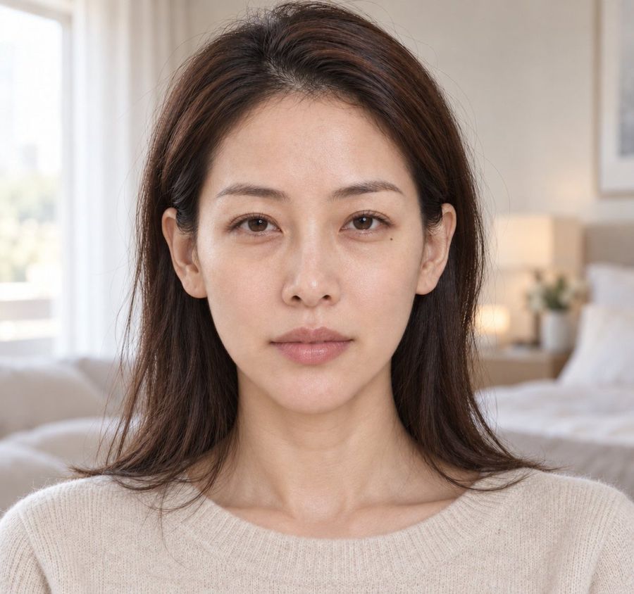 Portrait réaliste d'une femme est-asiatique