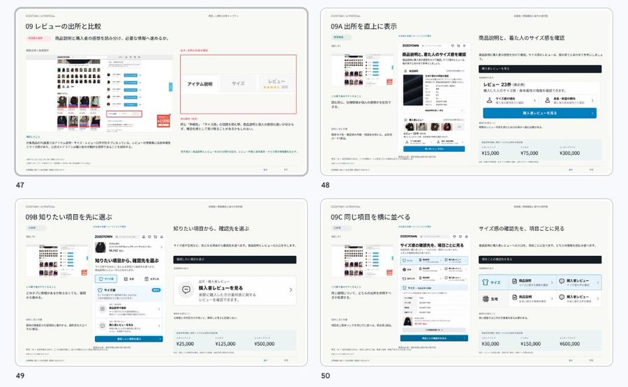 Mode-App UI-Vorschlag Folie