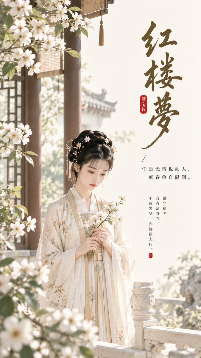 『紅楼夢』薛宝釵 ポスター