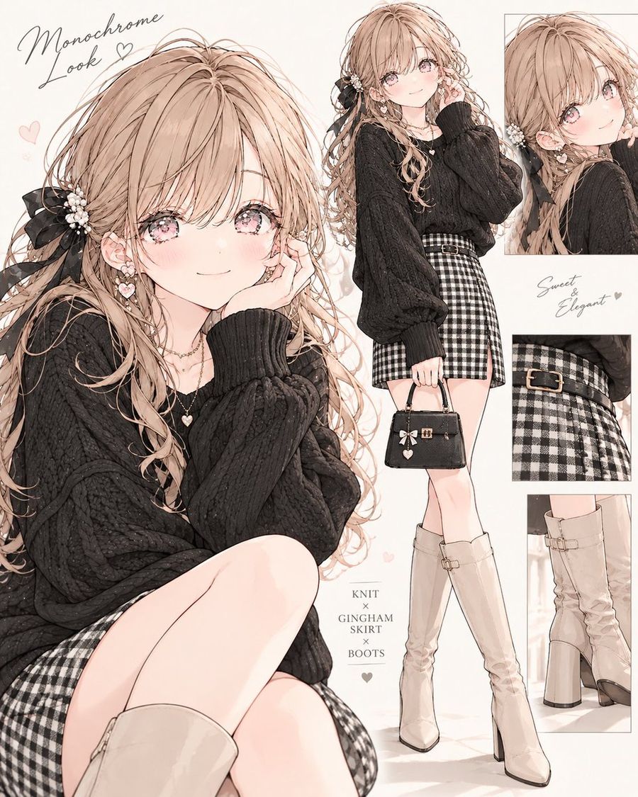 Monochrome Elegant Autumn Outfit