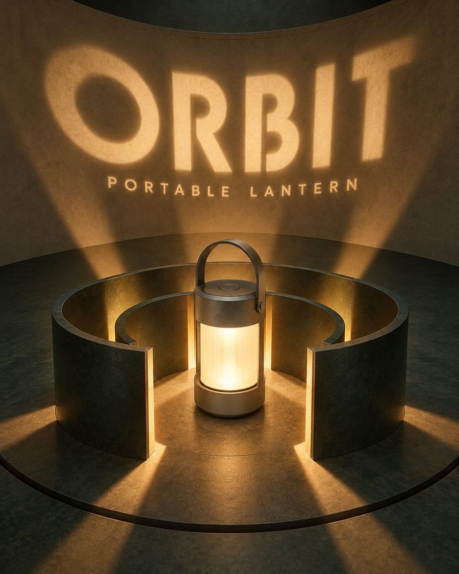 Póster de Proyección de Luz de Lámpara