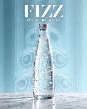 Mineral Water Contour Refraction Poster - 4