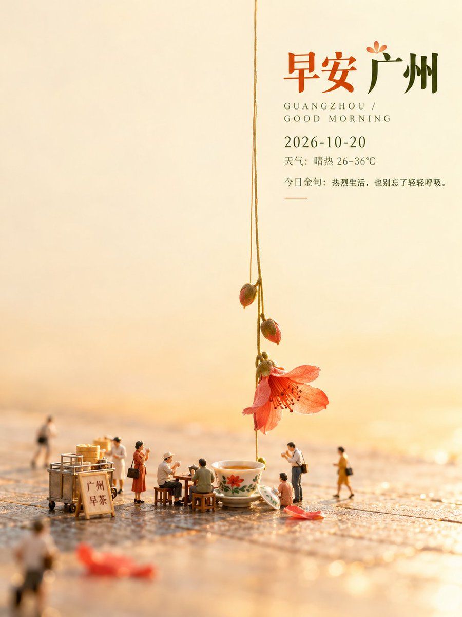 Hangzhou Good Morning Miniature Tea Scene