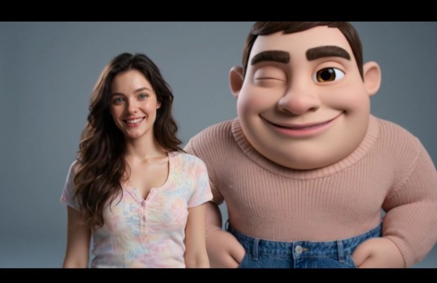 Портрет двойника в стиле Pixar