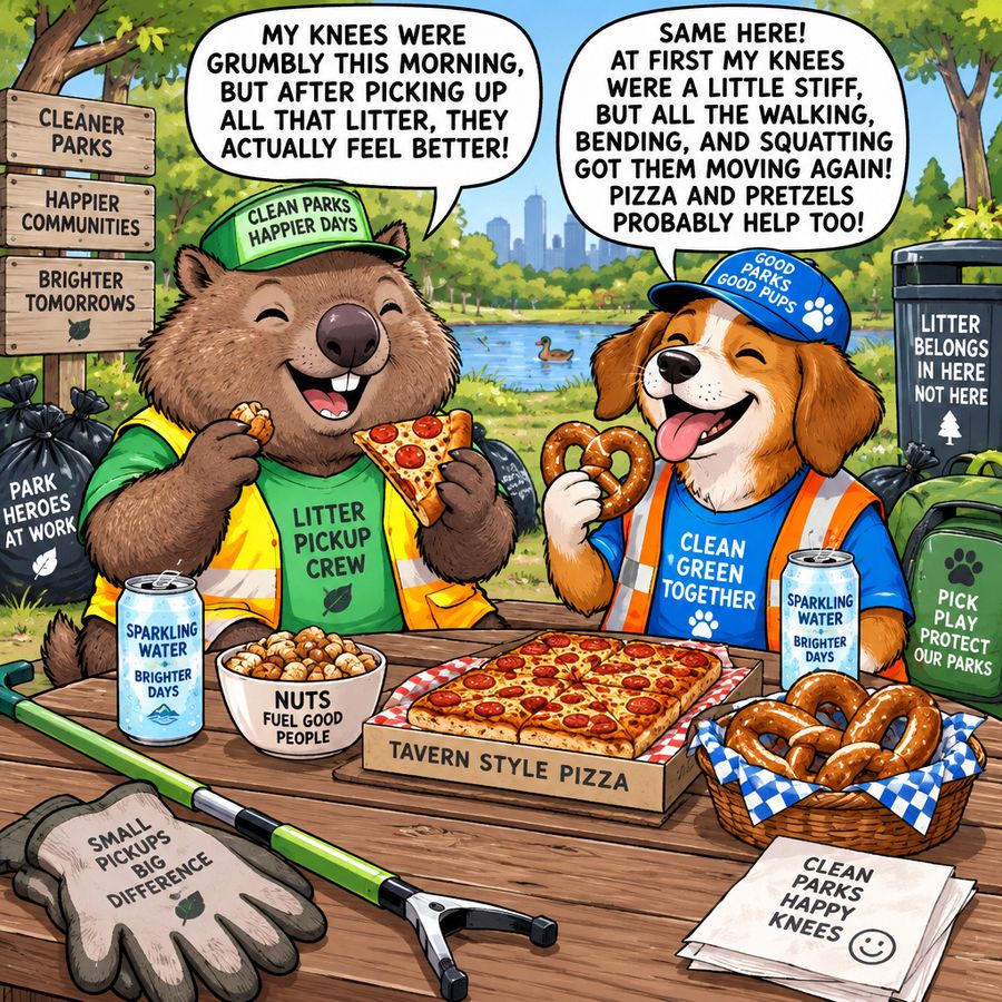 慶祝每日節日的卡通動物