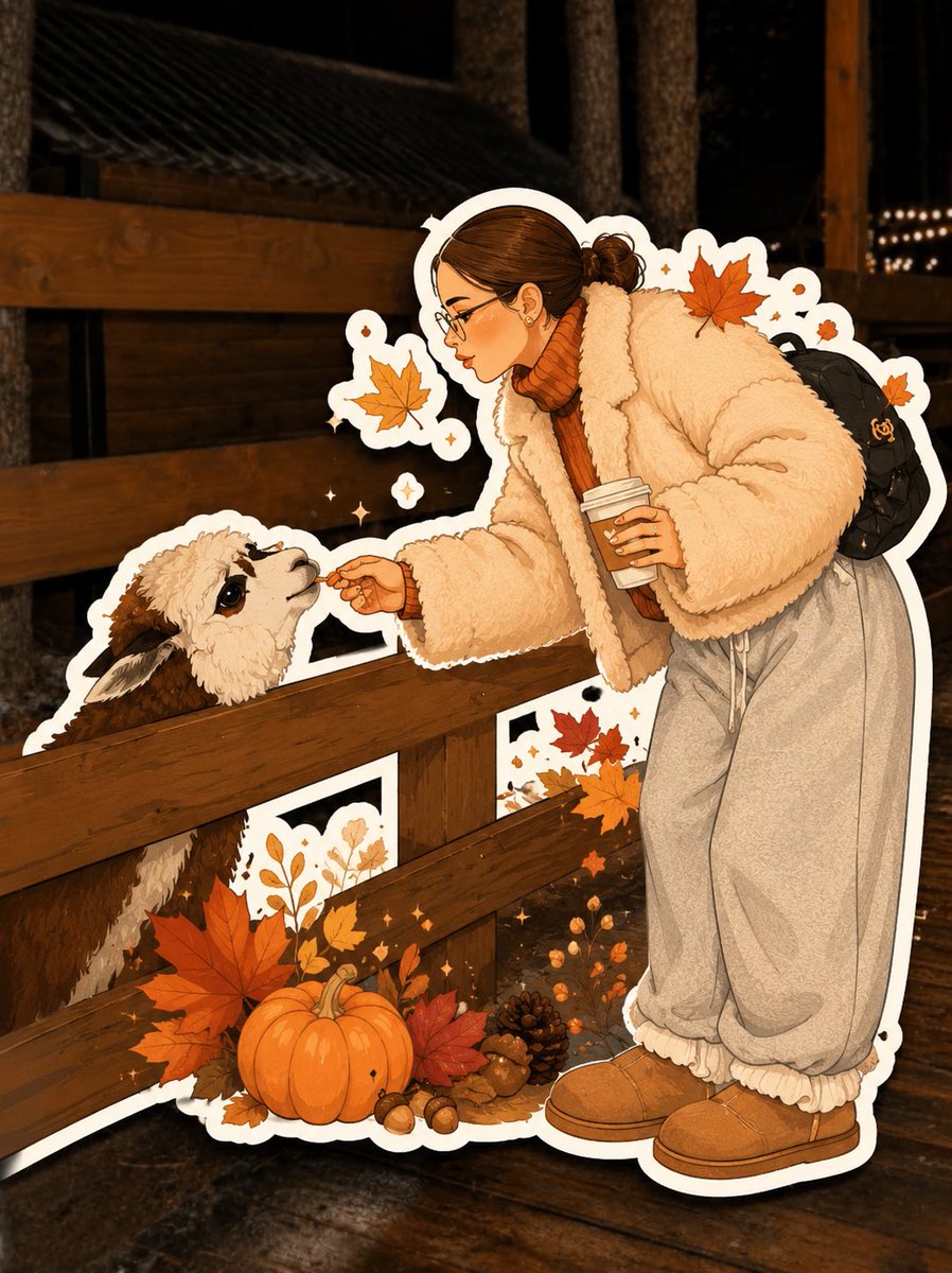 Transformación de Calcomanías Ilustradas de Otoño