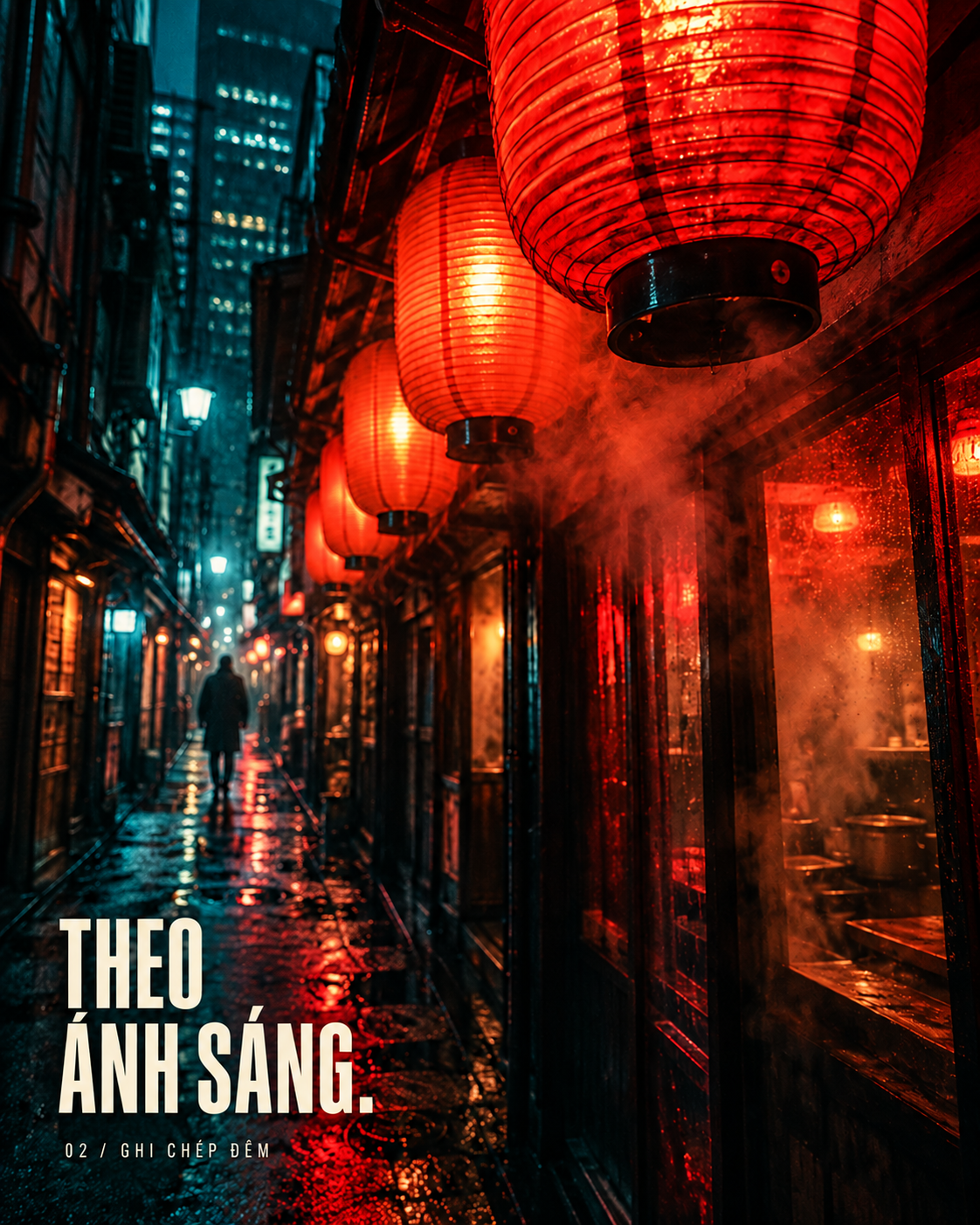 Theo ánh sáng: ngõ Tokyo rực đèn lồng