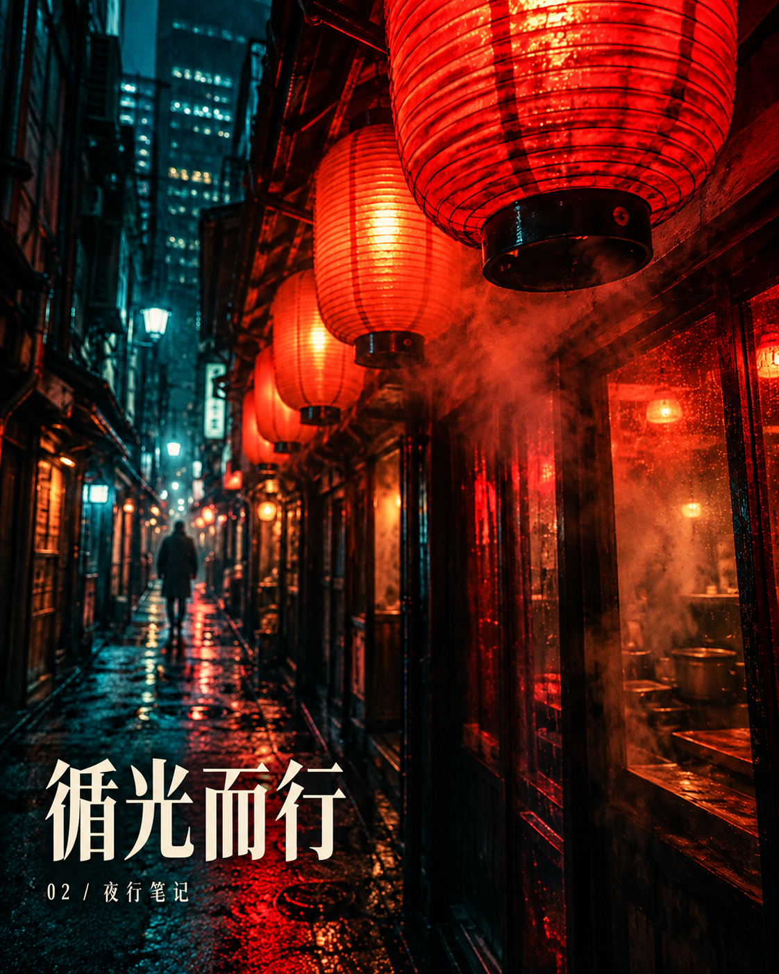 循光而行：灯笼点亮的东京小巷