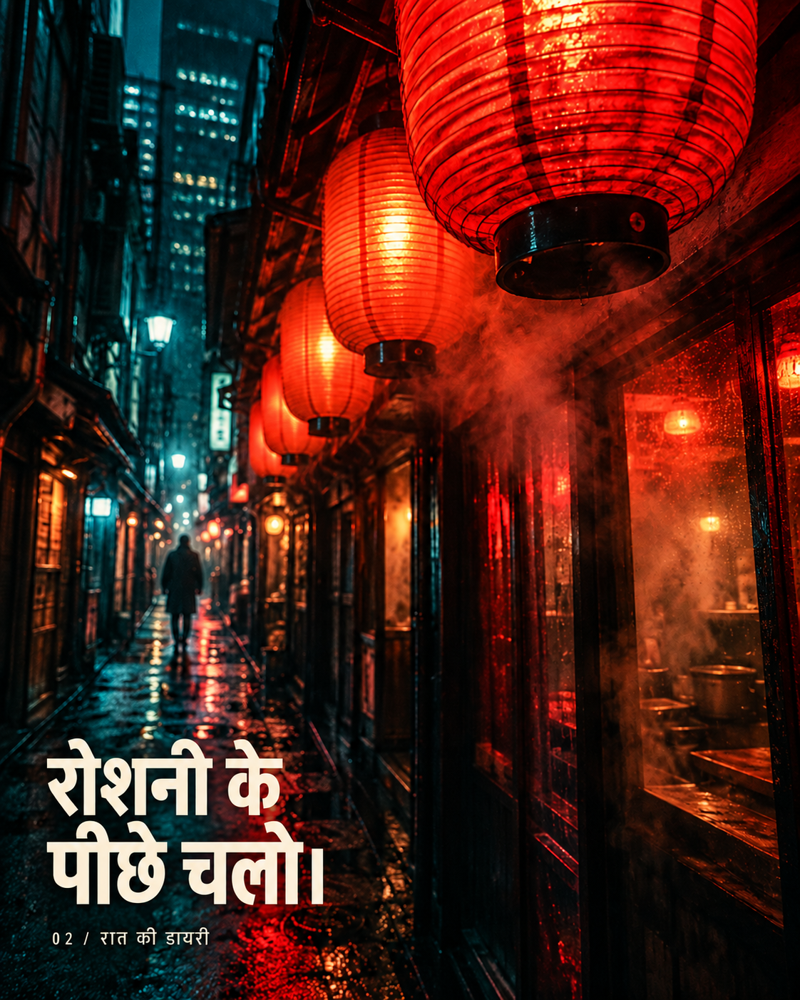 रोशनी के पीछे चलो: लालटेन से जगमगाती टोक्यो की गली