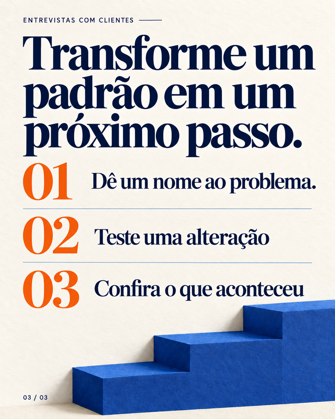 Página em carrossel: Transforme um padrão em uma próxima etapa.