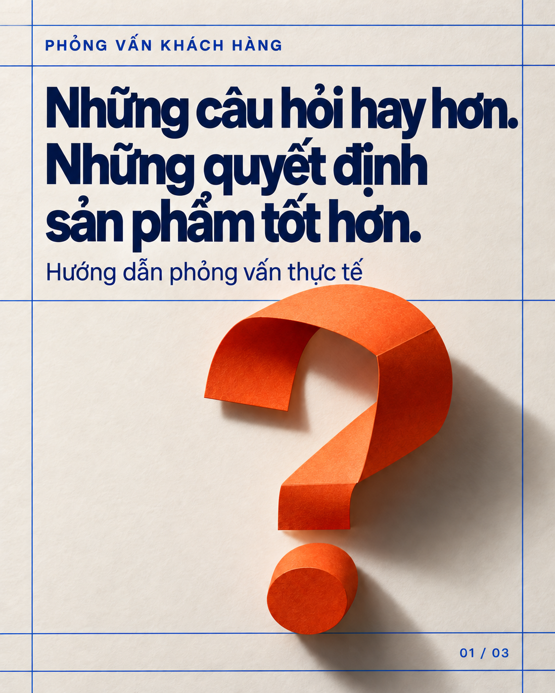 Ảnh bìa dạng băng chuyền: Những câu hỏi hay hơn. Những quyết định sản phẩm tốt hơn.
