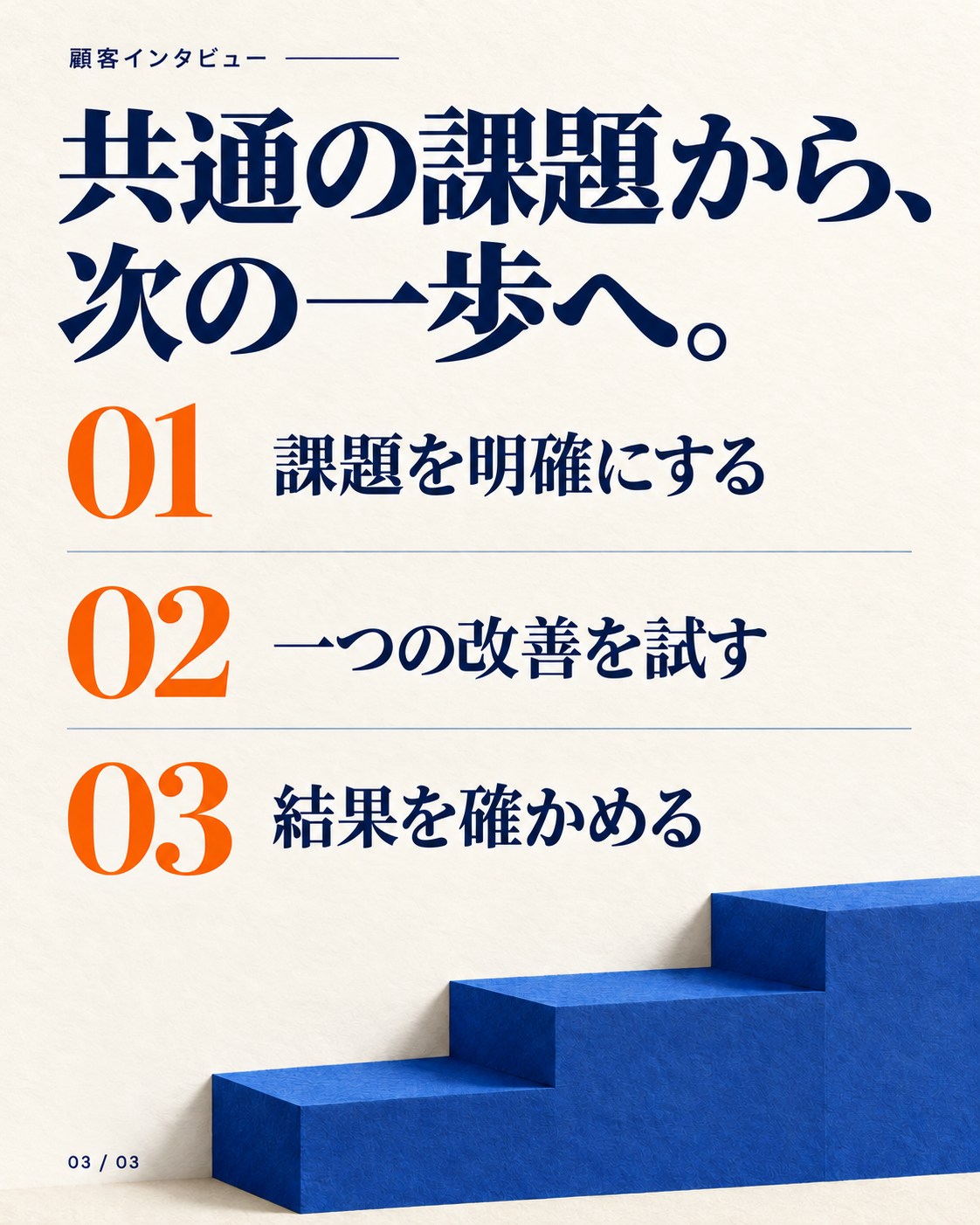 カルーセルページ：パターンを次のステップに変換します。