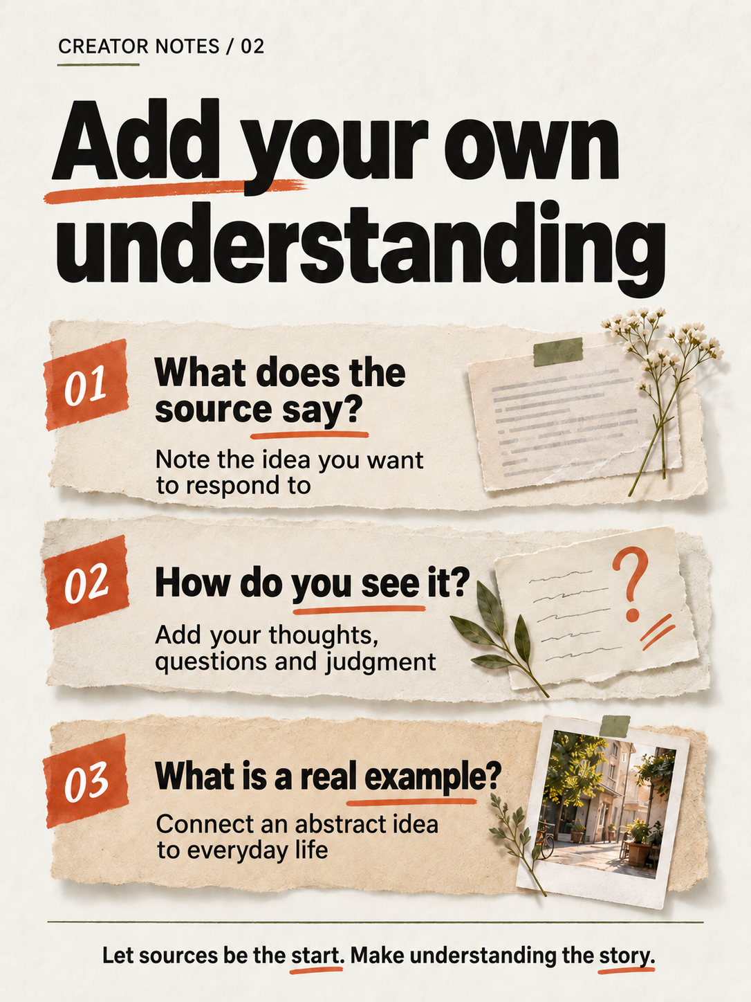 Image 2 · Add your own understanding to the sources