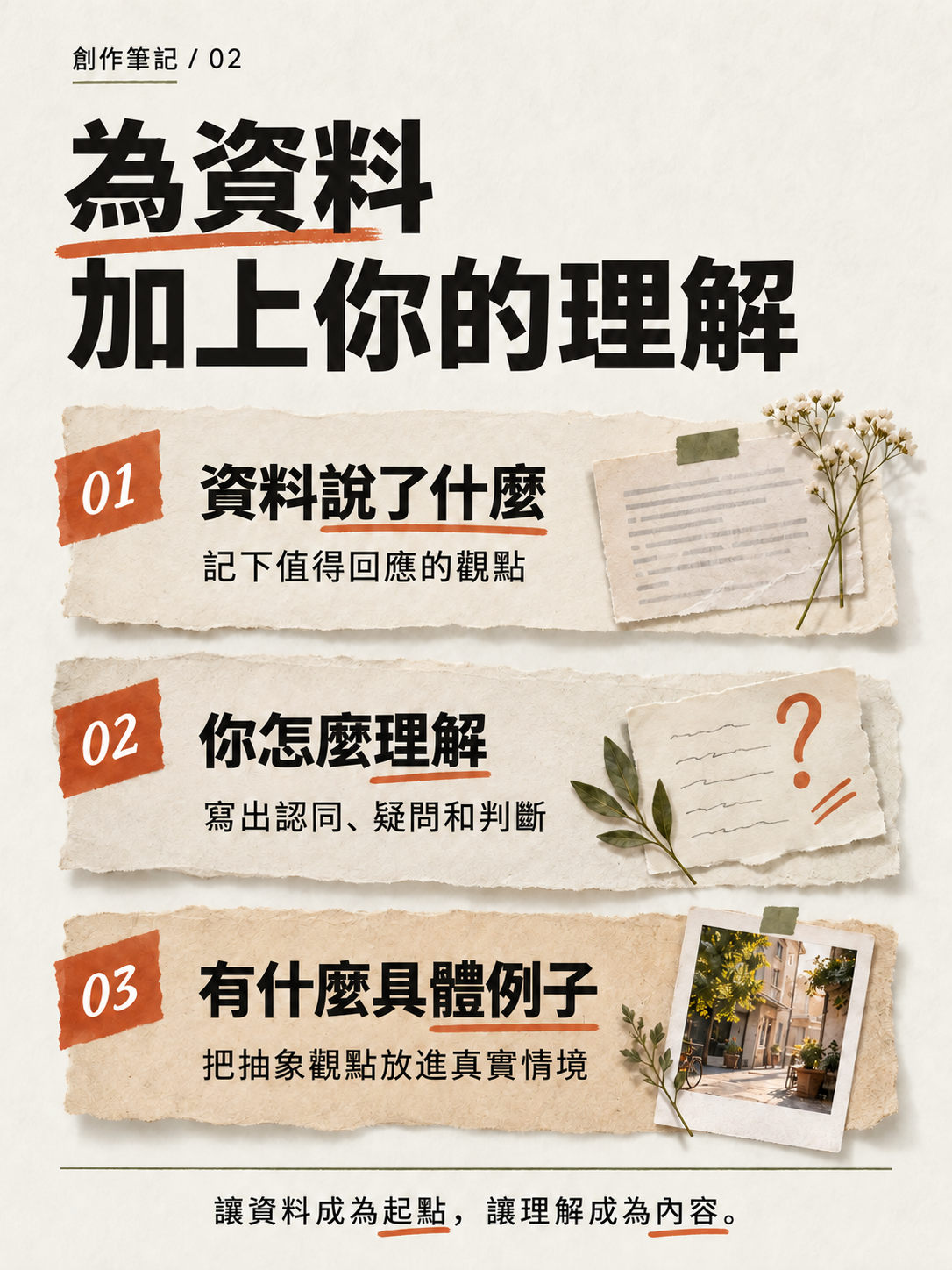 內頁 2 · 為資料加上你的理解