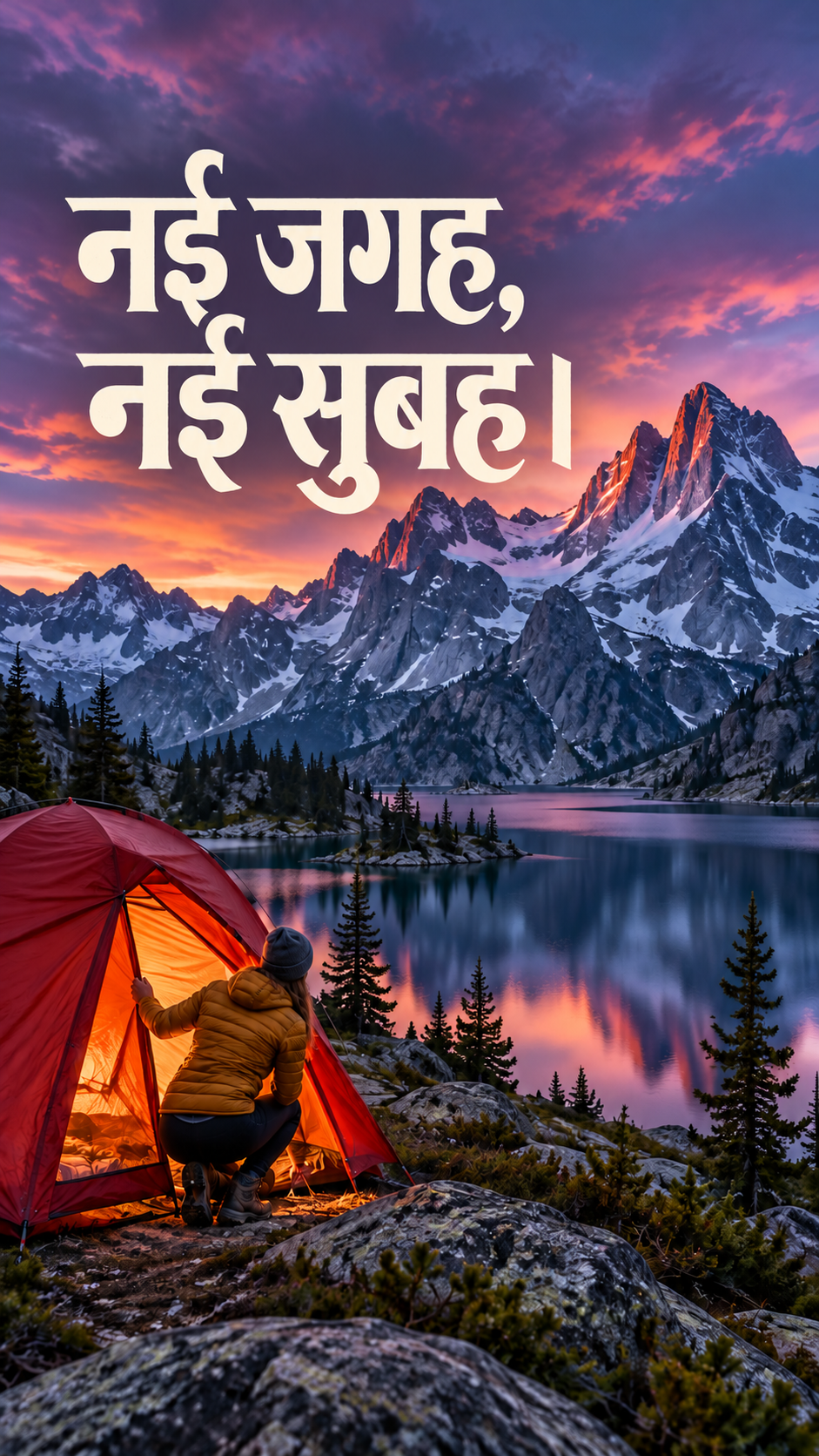 किसी नई जगह सुबह करें