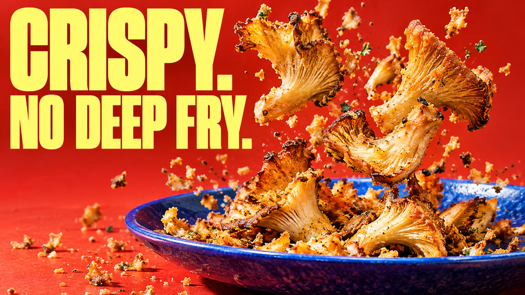 Crispy mushrooms, a different way