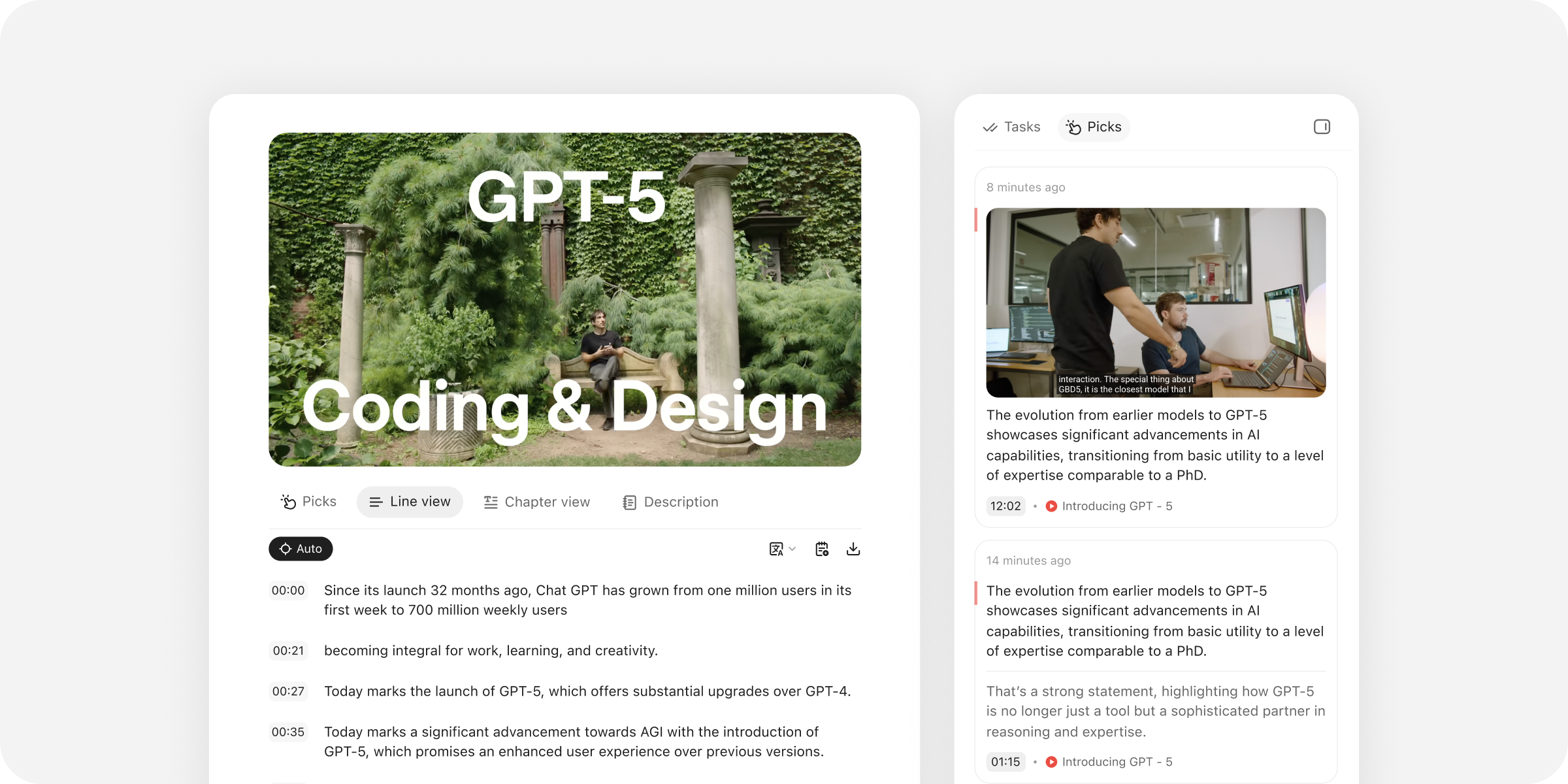 Forma — Páginas web, videos, podcasts, notas y conversaciones de IA recopiladas guardadas juntas en un espacio de trabajo de YouMind
