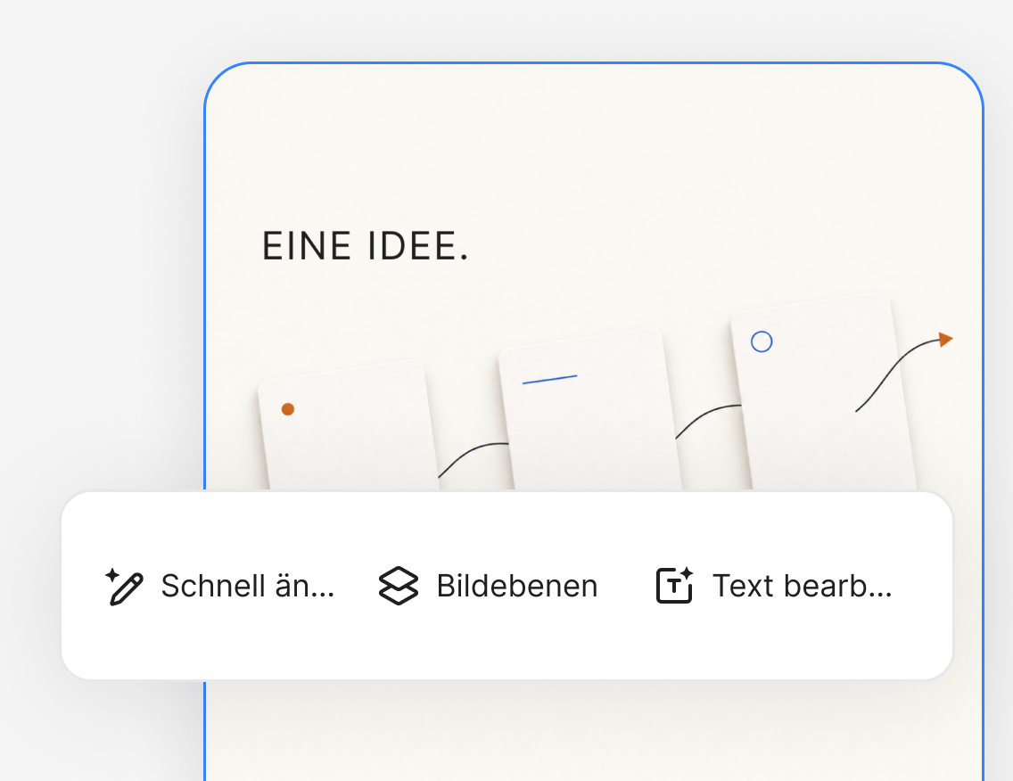 Das Bild direkt bearbeiten