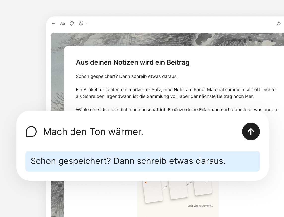 Einstieg und Ton überarbeiten