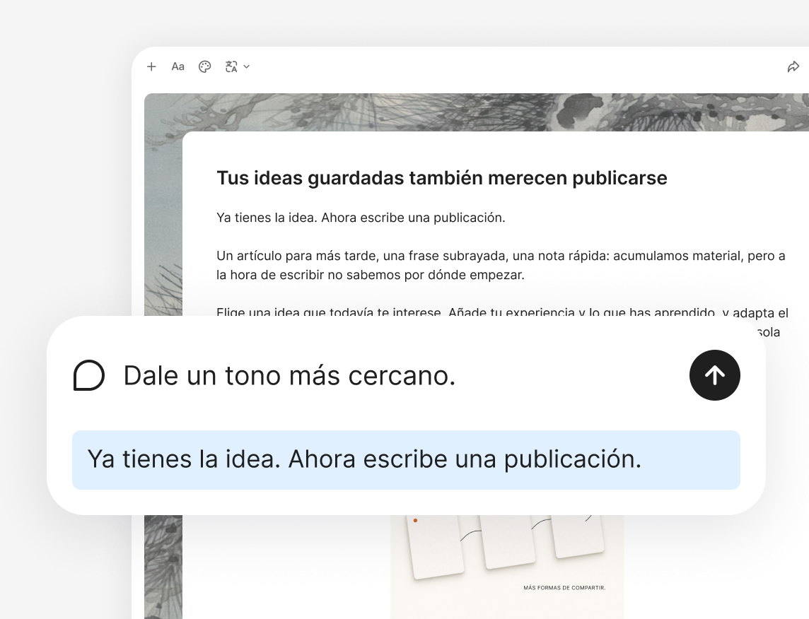 Mejora el comienzo y el tono