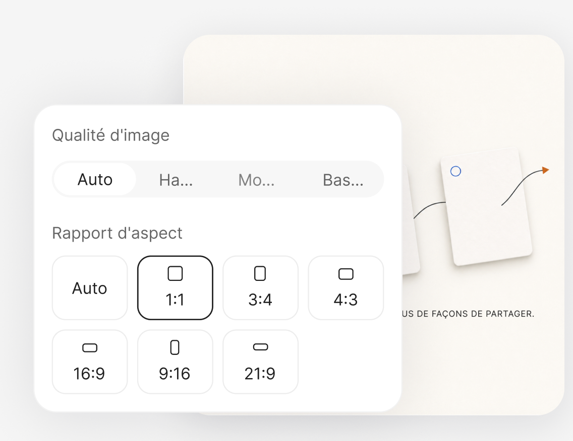 Adapter le visuel au canal