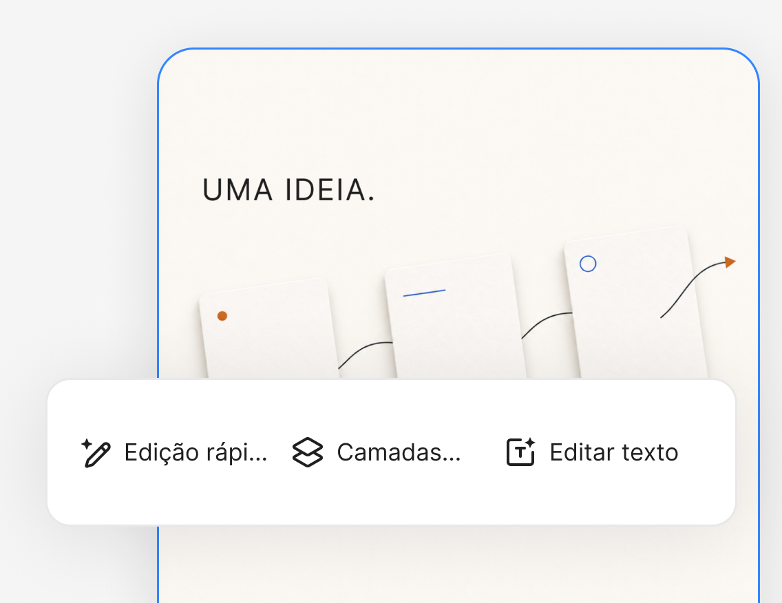 Edite a imagem sem sair da página