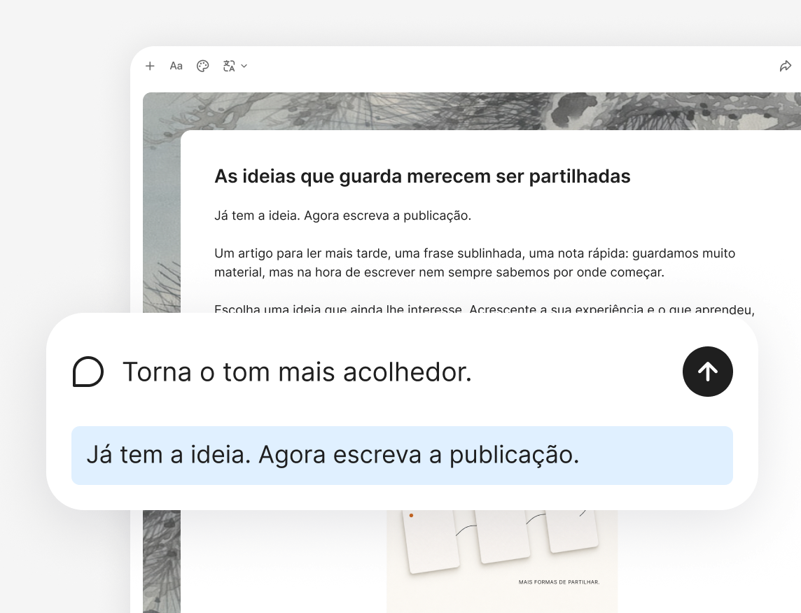 Reescreva a abertura e ajuste o tom