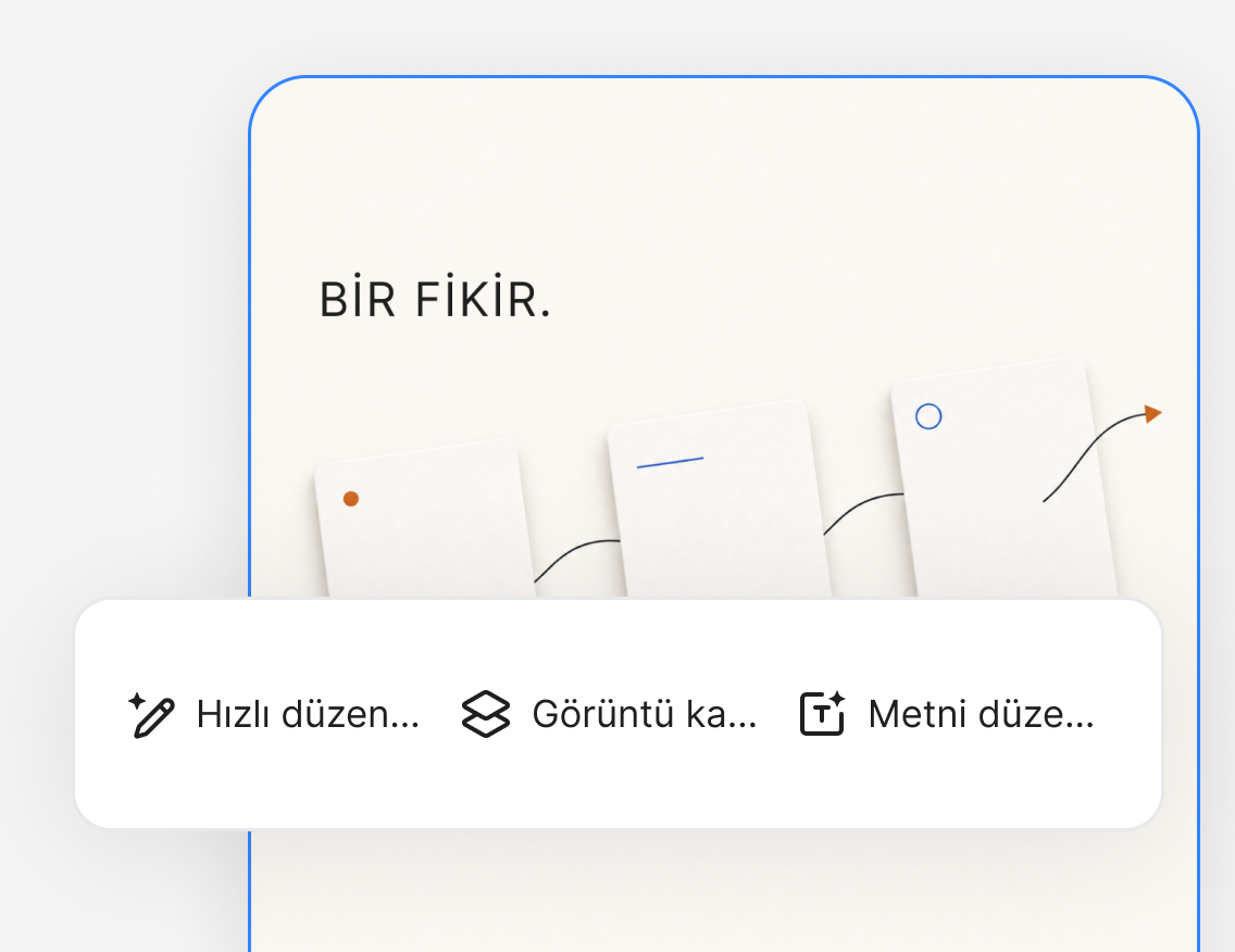 Görseli aynı sayfada düzenleyin