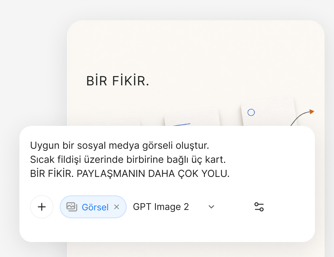 Uyumlu bir görsel oluşturun