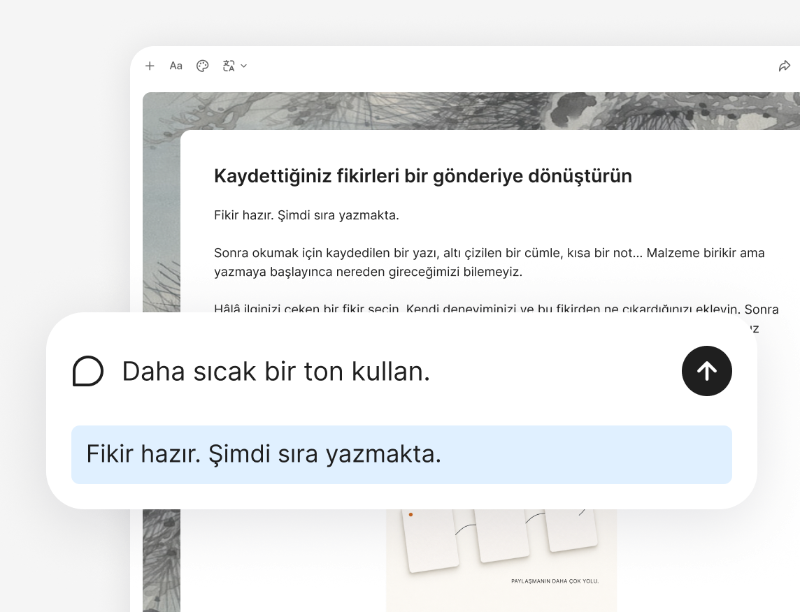 Girişi ve yazım tonunu yeniden düzenleyin
