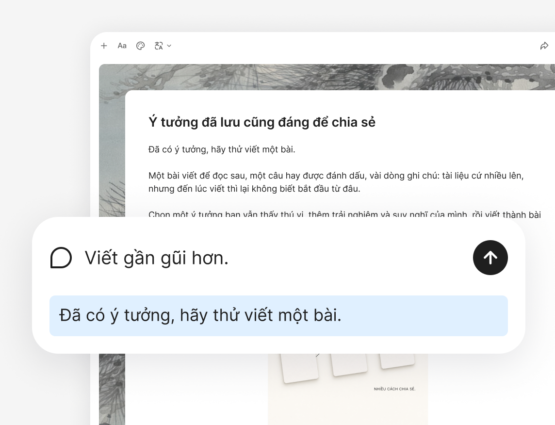 Viết lại mở đầu và điều chỉnh giọng văn